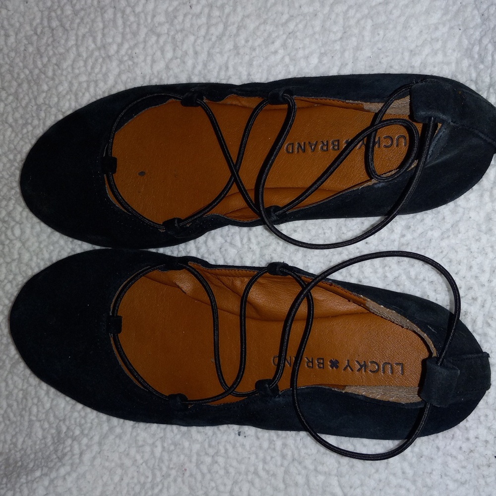 Black Flats size 8